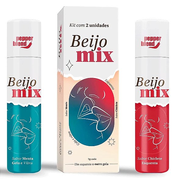 Gloss Beijo Mix com 2 unidades 7g cada